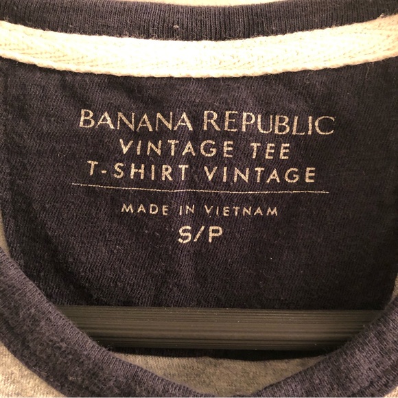 Banana Republic Vintage Cotton Baseball Tee (size S) - Picture 2 of 3